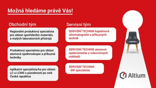 Altium: Rozšiřujeme náš (3x) obchodní & (3x) servisní tým!